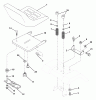 Husqvarna LTH 130 (954140005E) - Lawn Tractor (1997-10 & After) Listas de piezas de repuesto y dibujos Seat Assembly