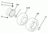 Husqvarna LTH 130 (954140005E) - Lawn Tractor (1997-10 & After) Listas de piezas de repuesto y dibujos Wheels & Tires