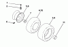 Husqvarna LTH 130 (954830061B) - Lawn Tractor (1996-02 & After) Listas de piezas de repuesto y dibujos Wheels & Tires