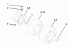 Husqvarna LTH 145 (954140006D) - Lawn Tractor (1998-07 & After) Listas de piezas de repuesto y dibujos Wheels And Tires