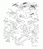 Husqvarna LTH 1842 (96041005208) - Lawn Tractor (2012-11 & After) Listas de piezas de repuesto y dibujos CHASSIS ENCLOSURES