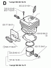 Jonsered 2065 - Chainsaw (1997-11) Listas de piezas de repuesto y dibujos CYLINDER PISTON