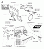 Jonsered 2171 - Chainsaw (2000-04) Listas de piezas de repuesto y dibujos CHAIN BRAKE CLUTCH COVER