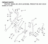 Jonsered LRH13 (J813H36B, 954130024) - Lawn & Garden Tractor (1998-12) Listas de piezas de repuesto y dibujos MOWER LIFT LEVER