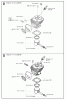 Jonsered CS2159 - Chainsaw (2006-02) Listas de piezas de repuesto y dibujos CYLINDER PISTON #1