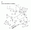 Jonsered LRH13 - 36" Lawn & Garden Tractor (1997-04) Listas de piezas de repuesto y dibujos BRAKE / REAR MOWER LIFT