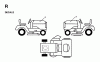 Jonsered LRH13 - 36" Lawn & Garden Tractor (1997-04) Listas de piezas de repuesto y dibujos DECALS