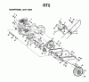 Jonsered RT5 (954003451) - Rear-Tine Tiller (1997-01) Spareparts MAINFRAME LEFT SIDE
