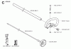 Jonsered GT2125 - String/Brush Trimmer (2004-01) Listas de piezas de repuesto y dibujos STEERING COLUMN #1