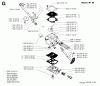 Jonsered RS44 - String/Brush Trimmer (1992-09) Listas de piezas de repuesto y dibujos CARBURETOR DETAILS
