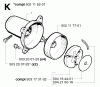 Jonsered GR50 EPA - String/Brush Trimmer (2002-08) Listas de piezas de repuesto y dibujos CLUTCH