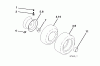 Jonsered LT2113 CM (96061022406) - Lawn & Garden Tractor (2011-09) Listas de piezas de repuesto y dibujos WHEELS TIRES