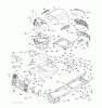 Jonsered LT2213 CA (96051001000) - Lawn & Garden Tractor (2010-10) Listas de piezas de repuesto y dibujos CHASSIS ENCLOSURES