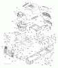 Jonsered LT2213 CA (96051001003) - Lawn & Garden Tractor (2012-08) Listas de piezas de repuesto y dibujos CHASSIS ENCLOSURES