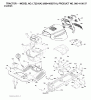 Jonsered LT2216 A2 (96041003701) - Lawn & Garden Tractor (2007-05) Listas de piezas de repuesto y dibujos CHASSIS ENCLOSURES