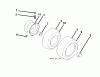 Jonsered LT2317 A2 (96041026000) - Lawn & Garden Tractor (2011-11) Listas de piezas de repuesto y dibujos WHEELS TIRES