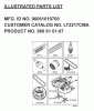 Jonsered LT2217 CMA (96061019700) - Lawn & Garden Tractor (2007-01) Listas de piezas de repuesto y dibujos FREQUENTLY USED PARTS