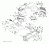 Jonsered LT2218 A (96041010506) - Lawn & Garden Tractor (2012-08) Listas de piezas de repuesto y dibujos CHASSIS ENCLOSURES