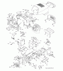 Jonsered LT2223 CMA2 (96061020003) - Lawn & Garden Tractor (2009-04) Listas de piezas de repuesto y dibujos CHASSIS ENCLOSURES