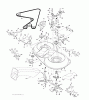Jonsered LT2223 CMA2 (96061020003) - Lawn & Garden Tractor (2009-04) Listas de piezas de repuesto y dibujos MOWER DECK / CUTTING DECK