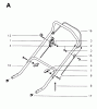 Jonsered 348 S - Walk-Behind Mower (1995-01) Listas de piezas de repuesto y dibujos HANDLE CONTROLS