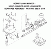 Jonsered 600SD (JNA600SDB) - Walk-Behind Mower (2002-03) Listas de piezas de repuesto y dibujos GEAR CASE