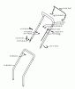 Jonsered LM2146CD - Walk-Behind Mower (2003-01) Listas de piezas de repuesto y dibujos HANDLE CONTROLS #1