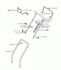 Jonsered LM2146CD - Walk-Behind Mower (2003-01) Listas de piezas de repuesto y dibujos HANDLE CONTROLS #2