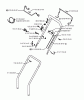 Jonsered LM2146CD - Walk-Behind Mower (2003-01) Listas de piezas de repuesto y dibujos HANDLE CONTROLS #3