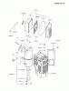 Kawasaki Motoren FG300D-CS05 - Kawasaki FG300D 4-Stroke Engine Listas de piezas de repuesto y dibujos AIR-FILTER/MUFFLER