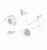 Murray 107.289920 (7800514) - Craftsman ZTS6000, 26HP B&S w/52" Mower Deck (2009) (Sears) Listas de piezas de repuesto y dibujos Wheel & Tire Group (W7501439)