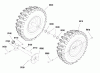 Murray 1028E (LP37057) (1696043) - John Deere 28" Dual Stage Snow Thrower (2011) Pièces détachées Wheel & Tire Group (2988546)