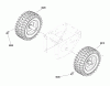 Murray 1338PE (LP25941) (1695790) - John Deere 38" Professional Snow Thrower (2010) Spareparts Wheels and Tires Group (2988312J)