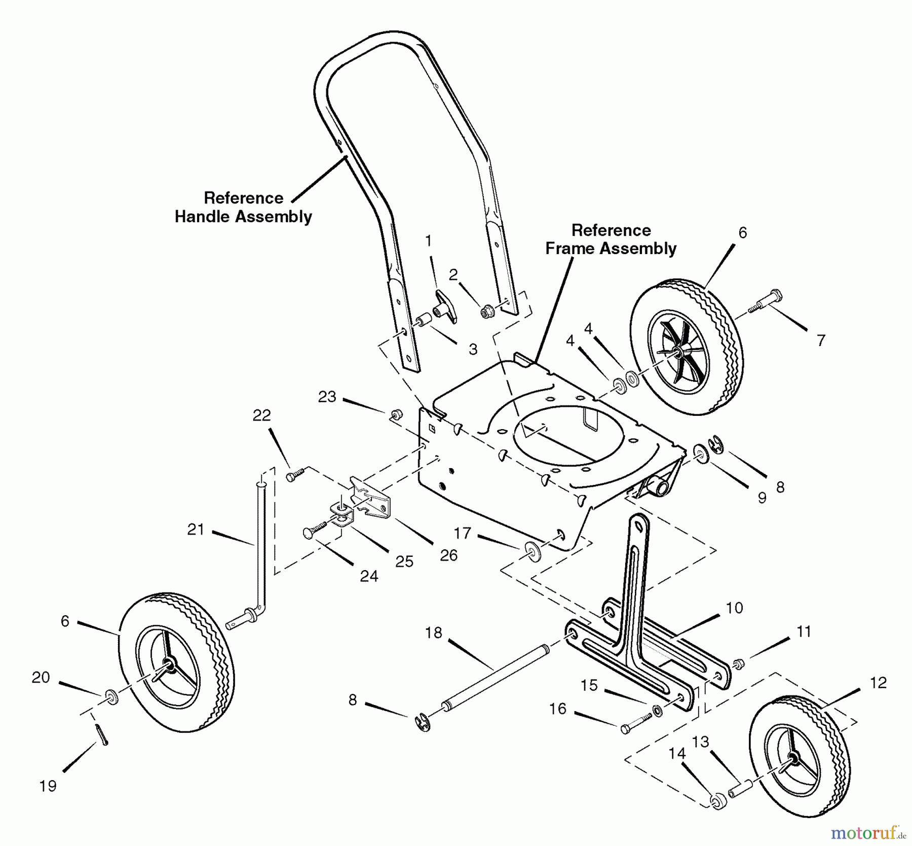  Murray Kantenschneider 536.772350 (77235000NB) - Craftsman Edger (2007) (Sears) Wheel Assembly