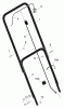 Murray 201010x99A - B&S/ 20" Walk-Behind Mower (2001) (AAFES) Listas de piezas de repuesto y dibujos Handle Assembly