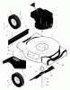 Murray 20101B - 20" Walk-Behind Mower (1999) Listas de piezas de repuesto y dibujos Mower Housing Assembly