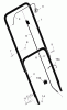 Murray 201022x99A - B&S/ 20" Walk-Behind Mower (2004) (AAFES) Listas de piezas de repuesto y dibujos Handle Assembly