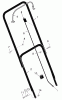 Murray 201030x00A - 20" Walk-Behind Mower (2005) Listas de piezas de repuesto y dibujos Handle Assembly