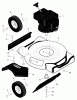 Murray 20104A - 20" Walk-Behind Mower (1998) Listas de piezas de repuesto y dibujos Handle Assembly