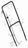 Murray 20104B - 20" Walk-Behind Mower (2000) Listas de piezas de repuesto y dibujos Handle Assembly