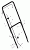 Murray 20104C - 20" Walk-Behind Mower (2001) Listas de piezas de repuesto y dibujos Handle Assembly
