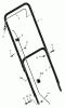 Murray 20104D - 20" Walk-Behind Mower (2002) Listas de piezas de repuesto y dibujos Handle Assembly