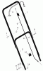 Murray 20104G - 20" Walk-Behind Mower (2005) Listas de piezas de repuesto y dibujos Handle Assembly