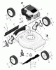 Murray 20407D - 20" Walk-Behind Mower (2000) Listas de piezas de repuesto y dibujos Mower Housing Assembly