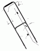 Murray 20415x8E - Scotts 20" Walk-Behind Mower (2002) (Home Depot) Listas de piezas de repuesto y dibujos Handle Assembly