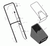Murray 20455x30C - 20" Walk-Behind Mower (2000) Listas de piezas de repuesto y dibujos Handle & Bag Assembly