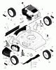Murray 20457A - 20" Walk-Behind Mower (1998) Listas de piezas de repuesto y dibujos Mower Housing Assembly