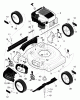 Murray 20457B - 20" Walk-Behind Mower (1998) Listas de piezas de repuesto y dibujos Mower Housing Assembly