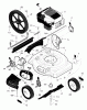 Murray 20558A - 20" Walk-Behind Mower (1998) Listas de piezas de repuesto y dibujos Mower Housing Assembly