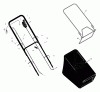 Murray 20606x30A - 20" Walk-Behind Mower (1999) Listas de piezas de repuesto y dibujos Handle And Bag Assembly